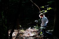 Woman in the woods Woman in the woods