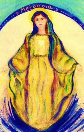 Mother Mary watercolor
