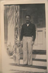 With dad - 1948