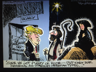 No room at the inn cartoon 1. No room at the inn cartoon 1.