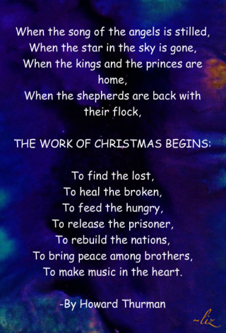 The Work of Christmas Begins The Work of Christmas Begins