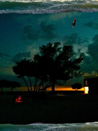 Surreal sunset - copyright erie chapman 2017