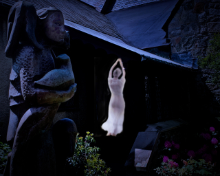 Church backdrop - polar 3 - clear angels