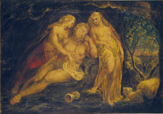 William_Blake_Lot_and_His_Daughters_Butlin_381