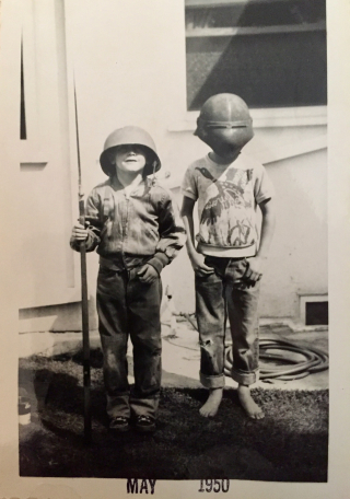 Chip with Stuart King age 6