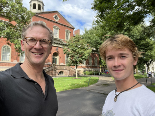 Tyler and miles at harvard